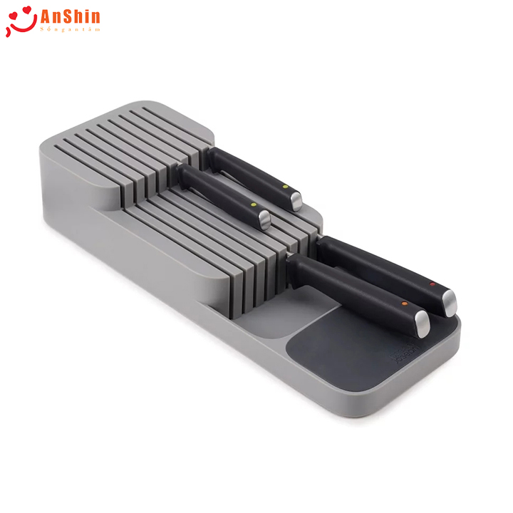 Khay cài dao hai tầng - hộp đựng dao nhà bếp hai tầng - giữ nhà bếp luôn gọn gàng, chứa tối đa 9 dao