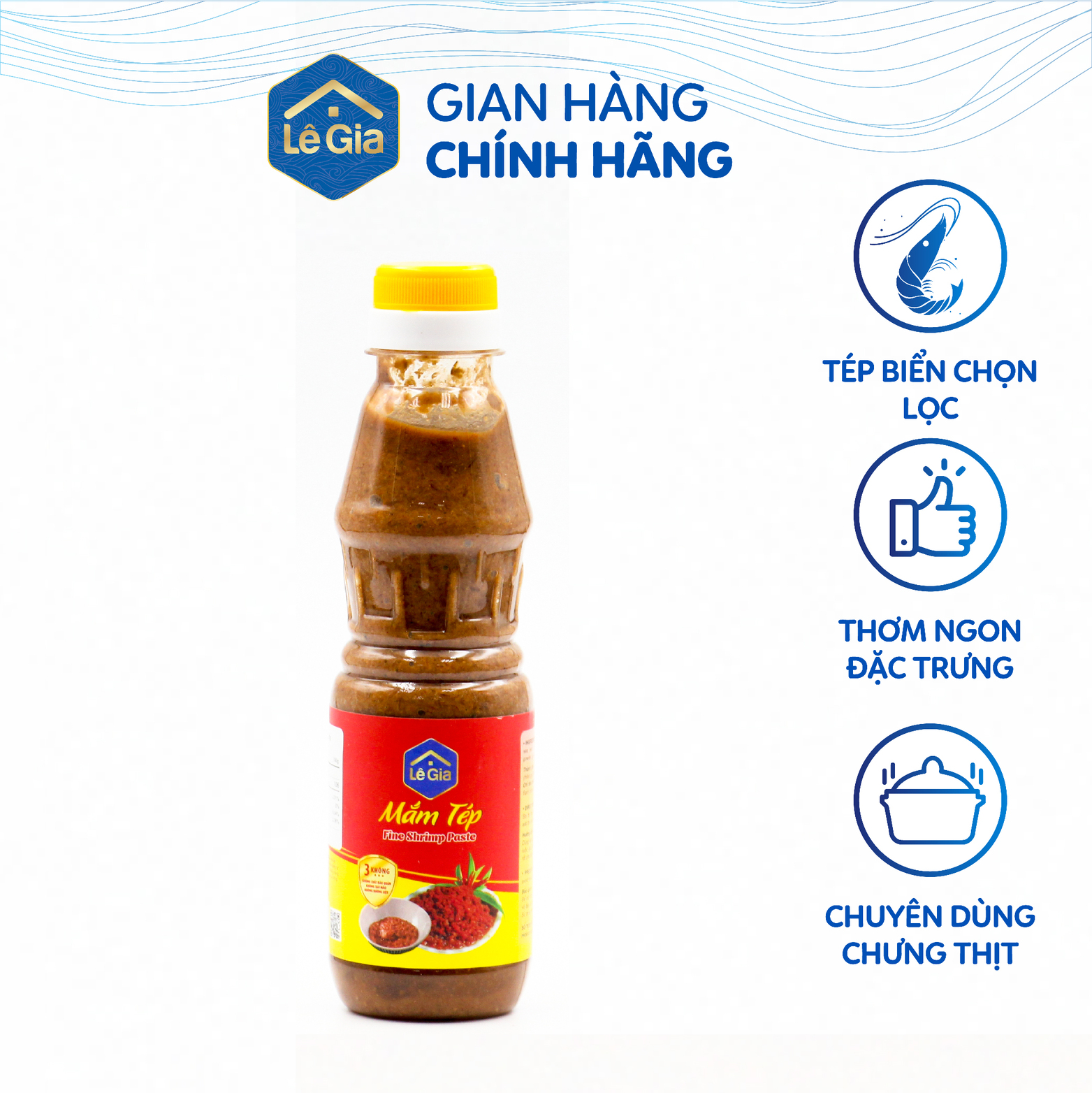 Mắm tép Lê Gia chai nhựa pet 225ml