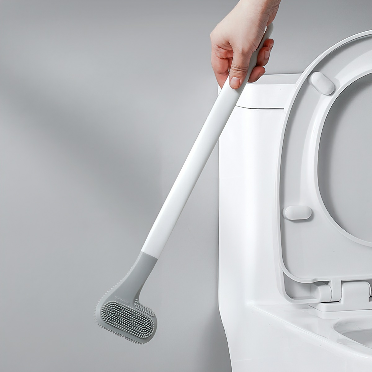 Cọ vệ sinh toilet bồn cầu, nhà tắm hình dạng câu lạc bộ golf bằng silicon - LAZYL