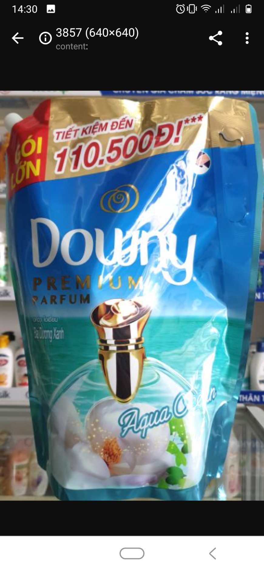 Nước xả vải downy đại dương xanh - túi 2.1l