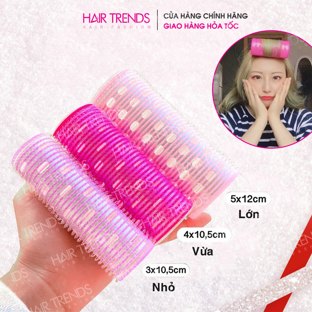 (Đủ size) Lô gai cuốn tóc mái bay Hàn Quốc tự dính siêu chắc-Nhiều size siêu to dài 12cm-Sẵn SLL