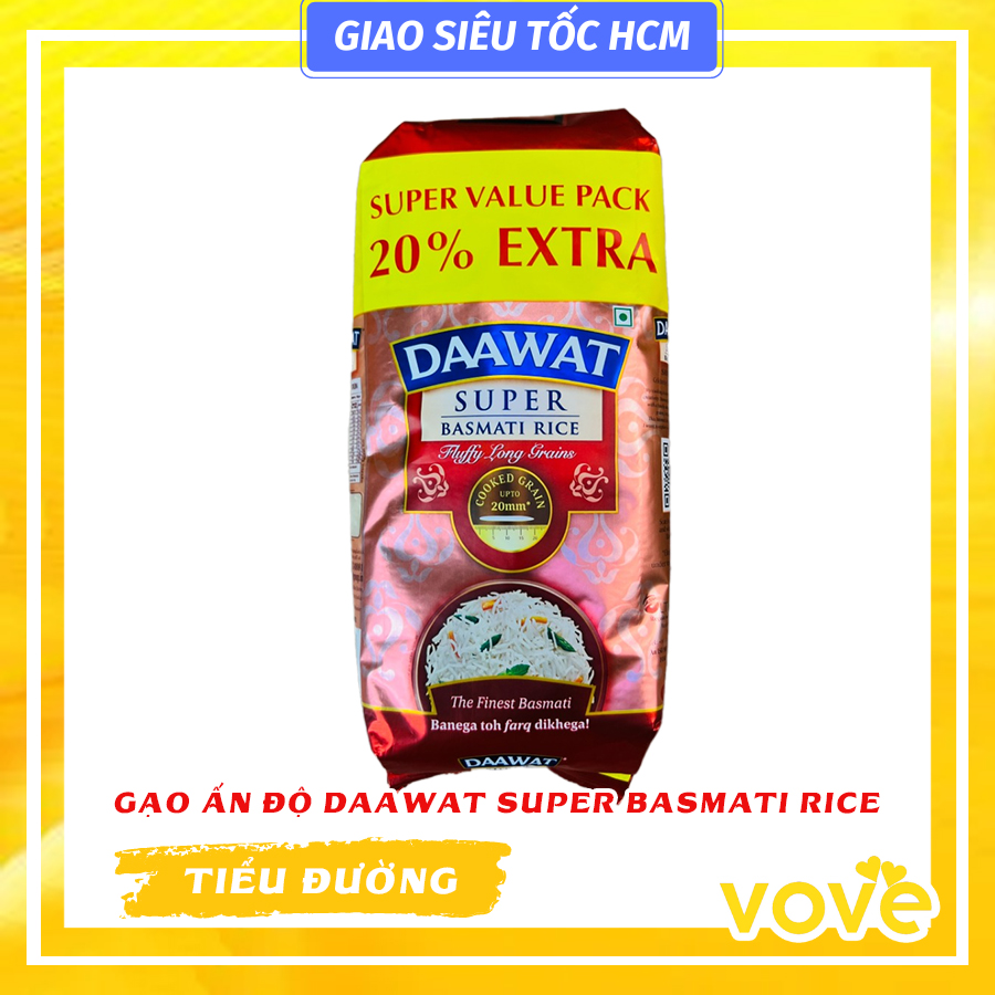 Gạo ấn độ daawat super basmati rice 1kg