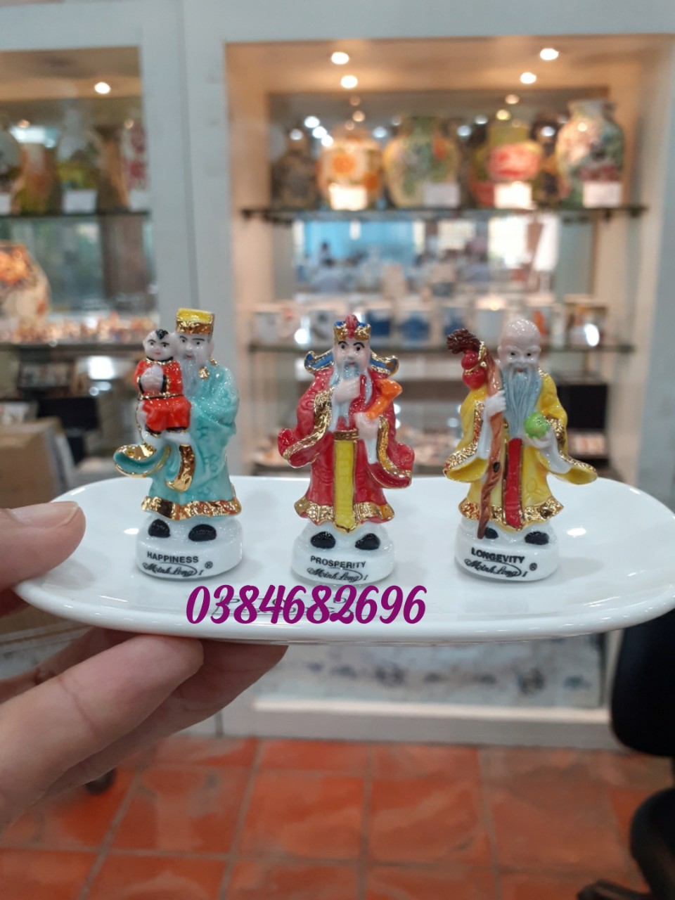 Bộ tượng Tam Đa-Ba ông Phúc Lộc Thọ cầu tài lộc