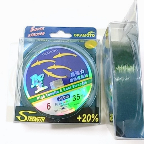 Cước câu cá OKMOTO 4 con cá dài 250m đủ số từ 1-10
