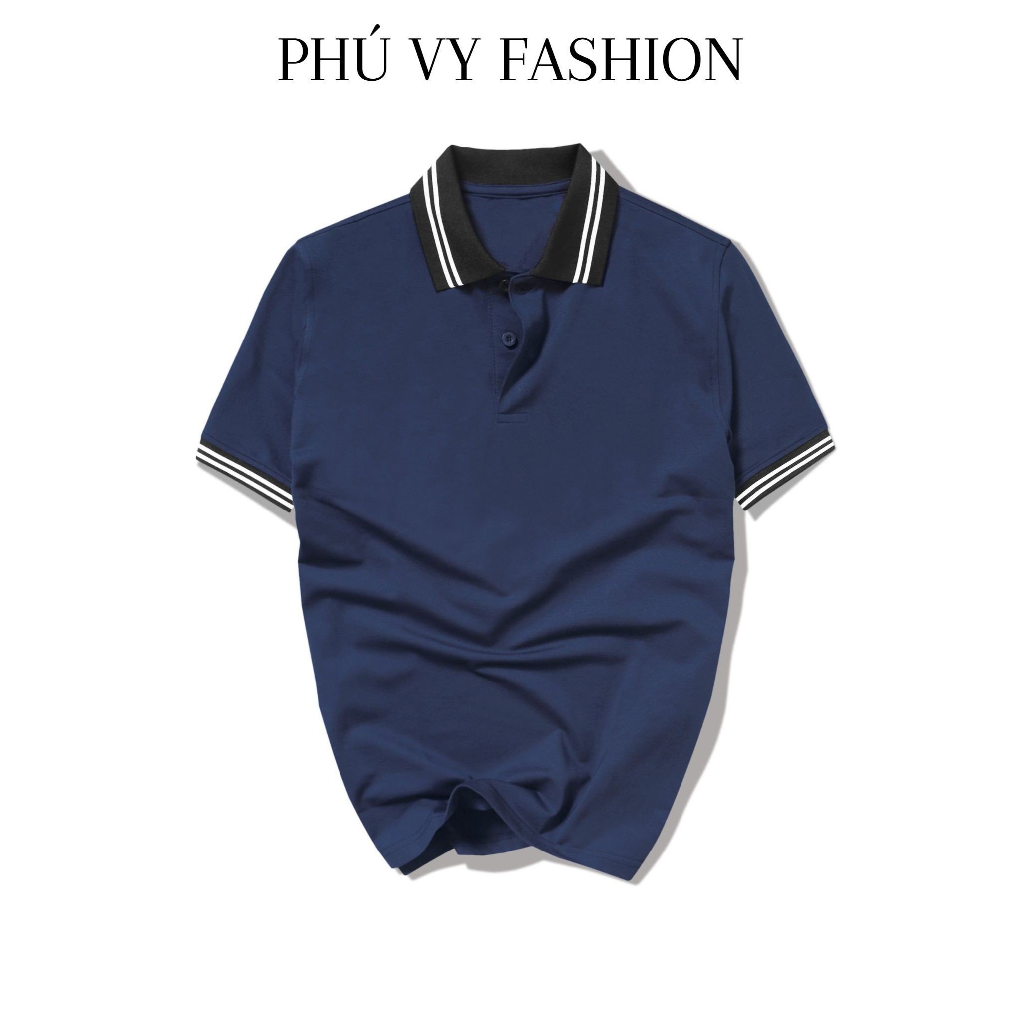 Áo POLO nam basic tay ngắn vải cotton cá sấu với ba màu dễ phối đồ - 3