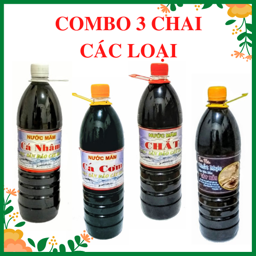 Combo 3 Chai Nước Mắm Chắt Cát Hải_Chai 1 lít