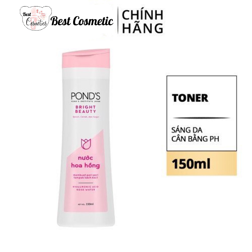 Nước hoa hồng toner Pond's White Beauty sáng da mờ thâm cân bằng pH se khít lỗ chân lông