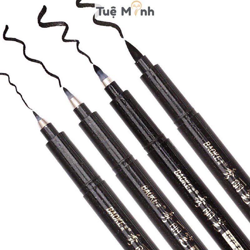 Bút brush viết calligraphy nét thanh nét đậm