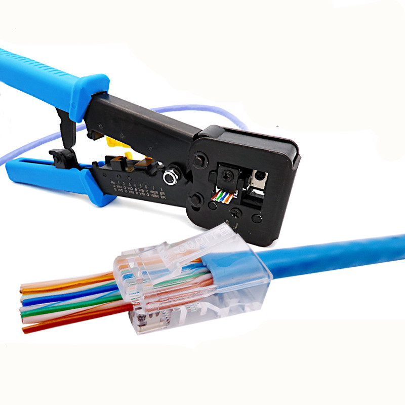 Kìm Bấm Hạt Mạng Xuyên Thấu Kìm Bấm Mạng Kìm Bấm Đầu RJ45 Hàng Cao Cấp Chất Lượng Cao