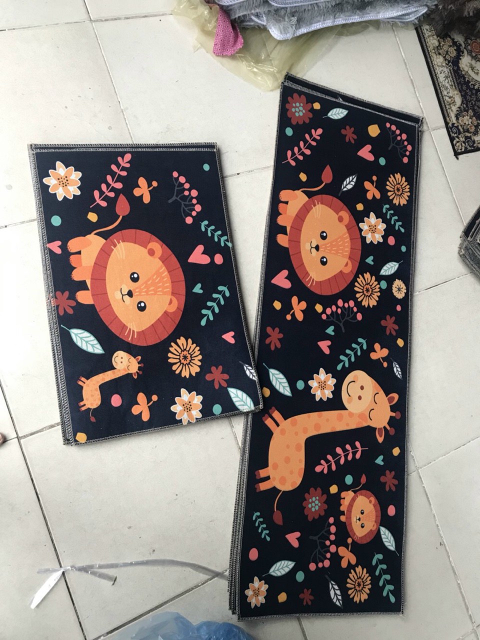 Thảm trang trí nhà bếp, phòng khách Bộ 2 chiếc Thảm Nhà Bếp Cao Cấp  shop mẫu 2020  revato