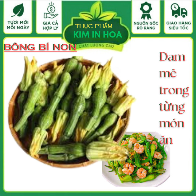 Bông bí giòn ngon ngọt dùng để nấu lẩu xào luộc