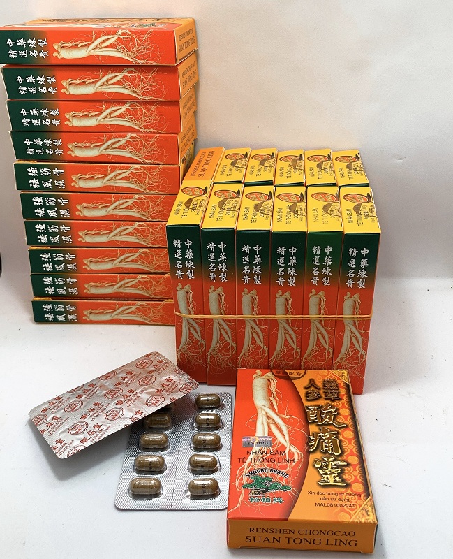 Nhân Sâm Tê Thống Linh 20 viên (tem như hình tự chụp) – HỖ TRỢ XƯƠNG KHỚP