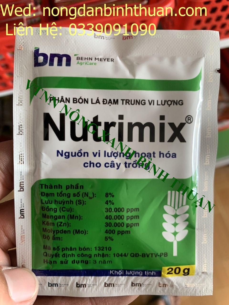 2 gói Phân bón lá Nutrimix nhập khẩu từ ĐỨC - Nutrimix BM