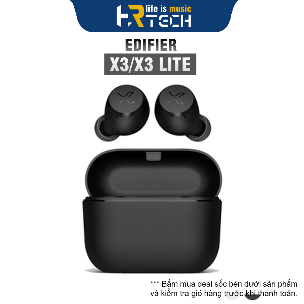 Tai nghe true wireless edifier x3 type c chip qcc3020