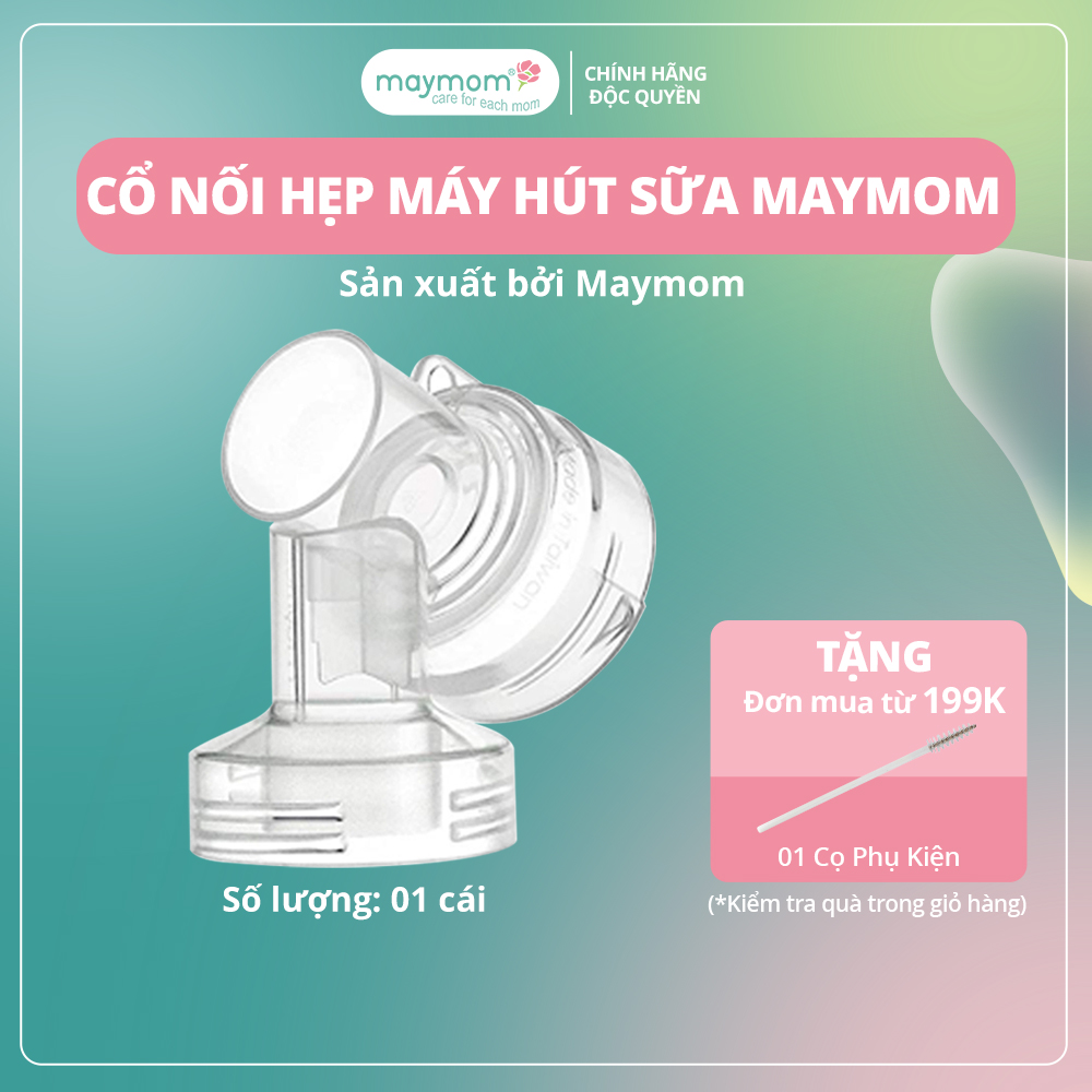 Cổ nối phễu maymom myfit loại cổ hẹp, tương thích phễu hút sữa medela, pumpin, lacteck, mini pum, pumpa, silicon