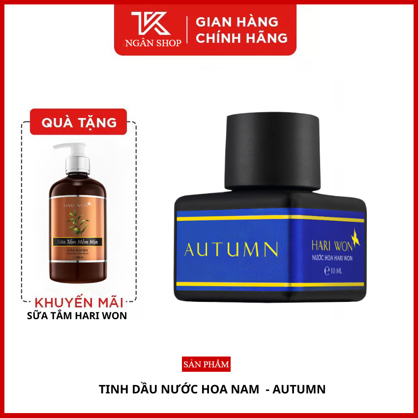 Nước hoa nam cao cấp thơm lâu lưu hương tốt dạng chấm mini 10ml trẻ trung - năng động hương thơm lịch lãm quý phái nước hoa AUTUMN Hari Won T18 - TKNGANSHOP.COM