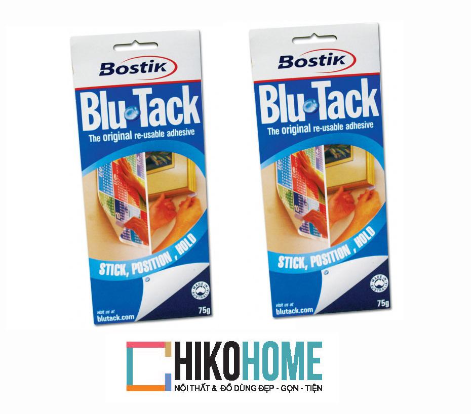Combo 2 vỉ đất sét dính blutack, Blu tack của Bostik 75gr - Chính hãng