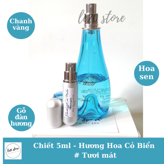 Nước hoa davidoff cool water nữ - nước hoa davidoff - nước hoa pháp chính hãng - nước hoa nữ chính hãng - nuoc hoa davidoff cool water 5ml - nuoc hoa nu - chai dầu thơm cool water - nước hoa nữ