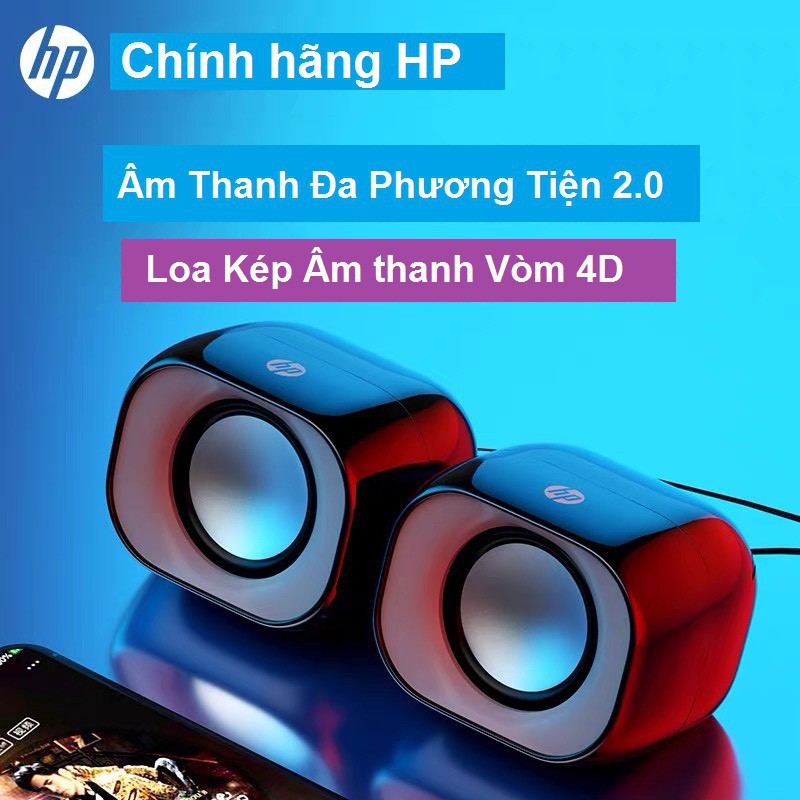 Loa HP DHS-2111s loa dùng cho máy vi tính bộ ba loa để bàn mini siêu trầm, âm thanh 4D
