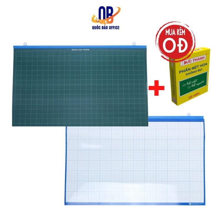 HOT SALE [ TẶNG 1 HỘP PHẤN] Bảng phụ 2 mặt cho giáo viên bảng học nhóm đồ dùng giáo viên có nẹp treo - Đủ kích thước - 1 chiếc