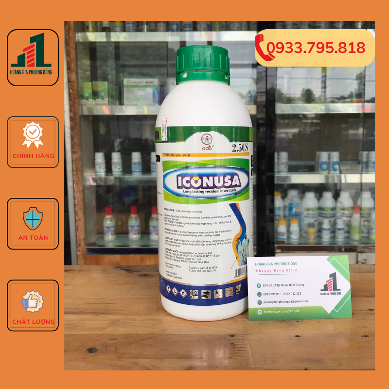 Thuốc diệt muỗi icon usa - chai 1 lít