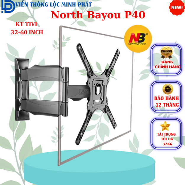 KHUNG TREO TIVI XOAY HÀNG NHẬP KHẨU NB P4 / NB P6 /E85 Tivi 32-80 INCH HÀNG NHẬP KHẨU