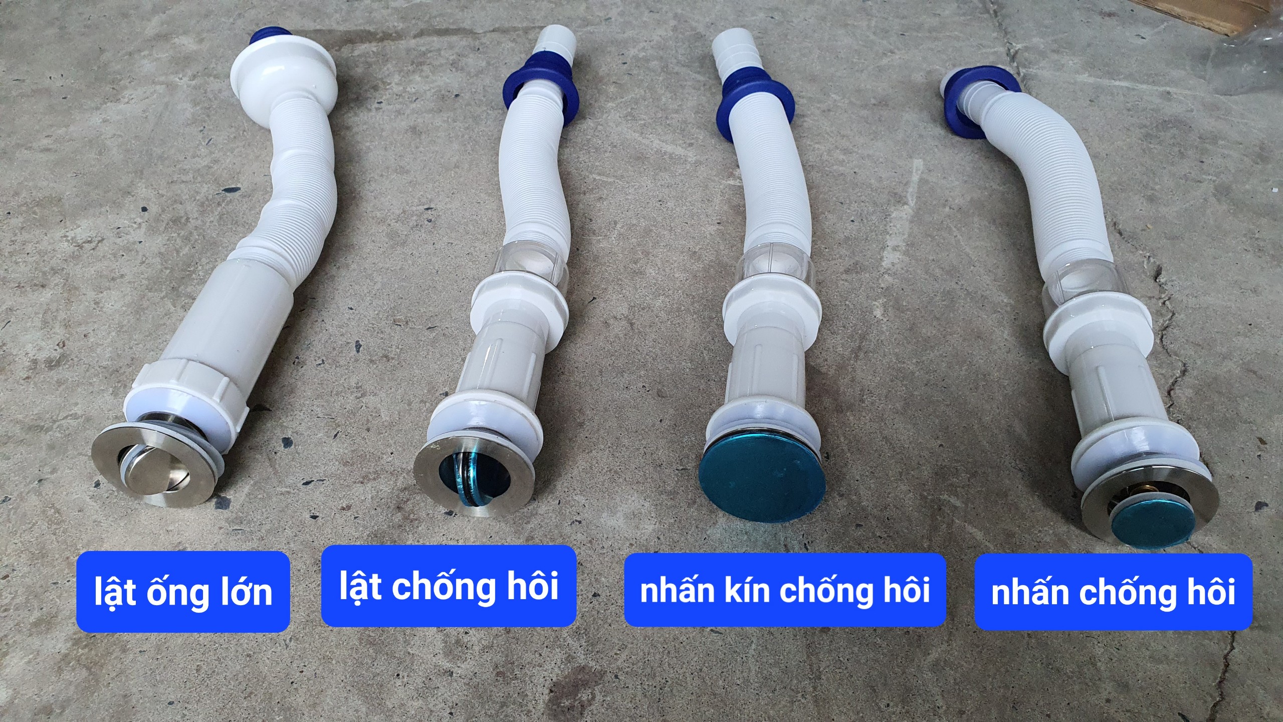 Bộ xi phông xả chậu rửa mặt lavabo bồn rửa mặt chống hôi tuyệt đối xả lavabo nhấn lật xả kín ruột gà kéo dãn định hình mọi tư thế