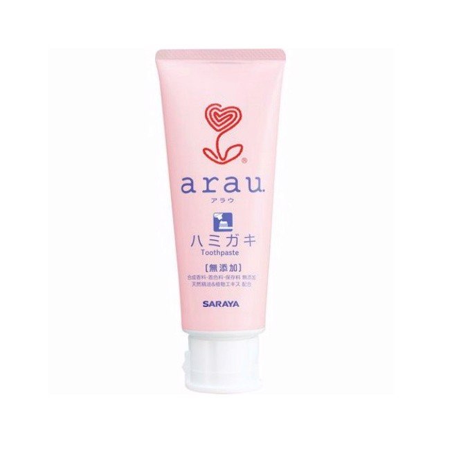 Kem đánh răng arau baby dạng gel chiết xuất thảo mộc an toàn cho bé 120g - hàng chính hãng
