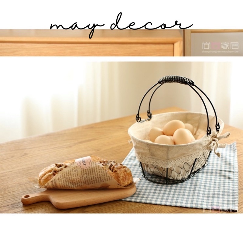 Giỏ đựng trái cây rau củ bánh mỳ -may.decor-