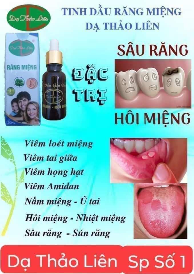 Tinh dầu răng miệng dạ thảo liên