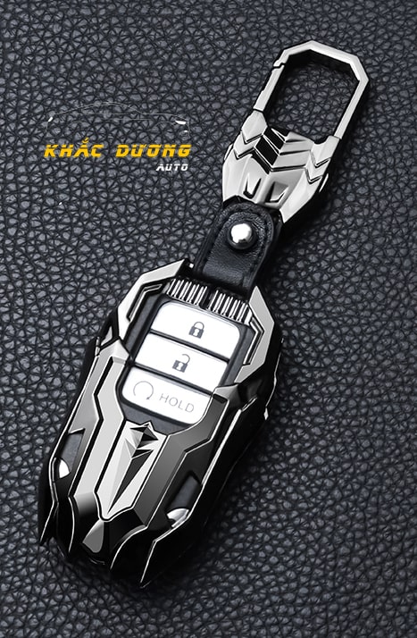 Siêu phẩm ốp móc chìa khóa Honda Civic CRV City Brio Jazz HRV hợp kim kẽm xám Titan đẳng cấp