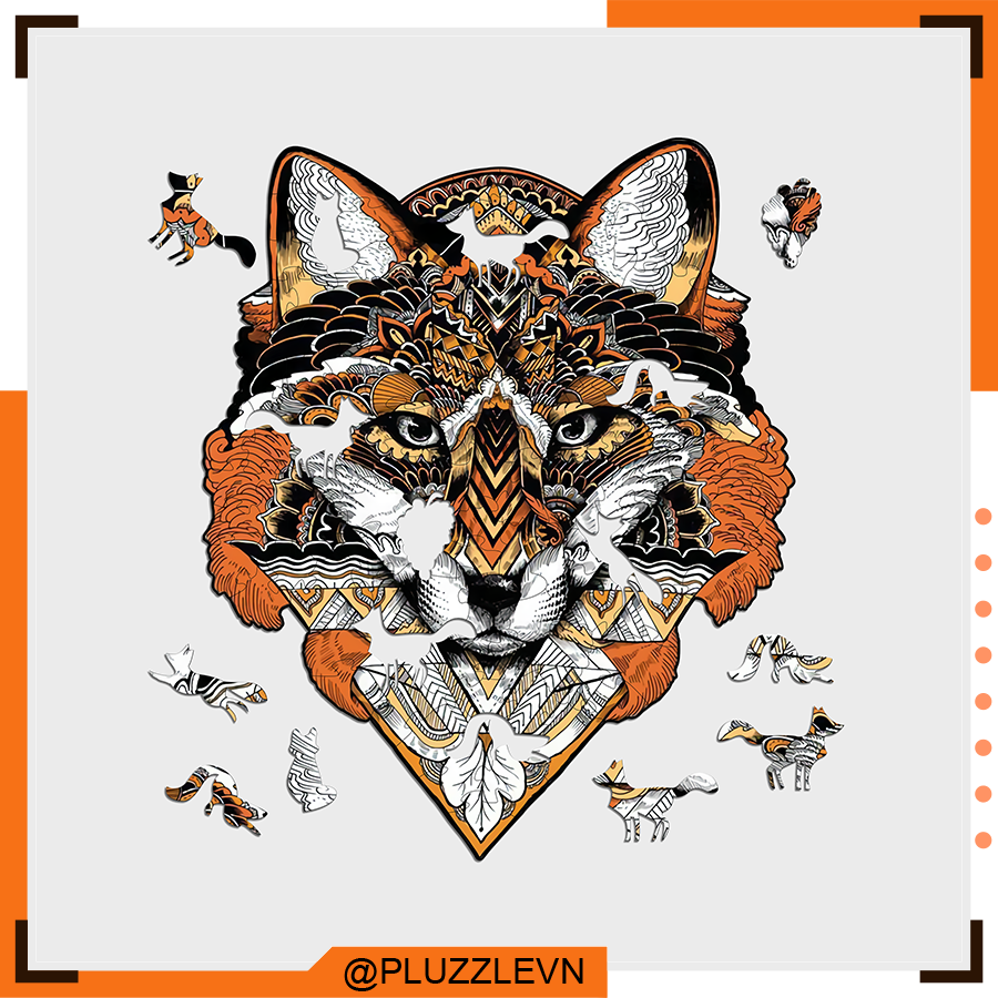 Puzzle Bộ Xếp Hình Gỗ bởi PLUZZLE - Hình con Cáo – PZ049