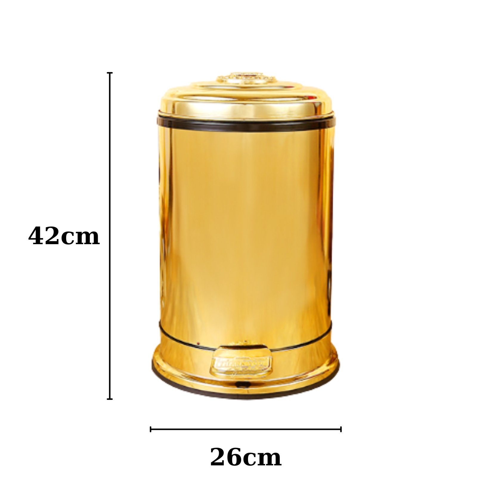 Thùng rác tân cổ điển bằng hợp kim sơn tĩnh điện TR-01.