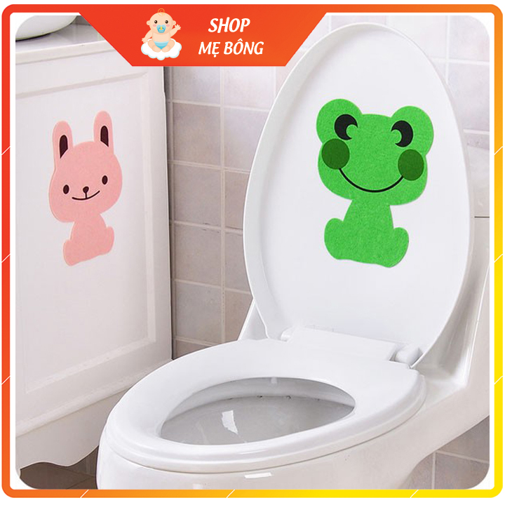 Khử mùi nhà vệ sinh - miếng dán khử mùi bồn cầu hình thú keo siêu dính kích thước 23 x 17 cm