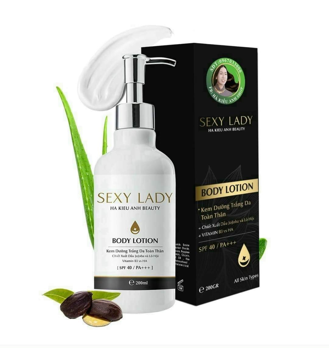 Kem body lotion trắng sáng hka