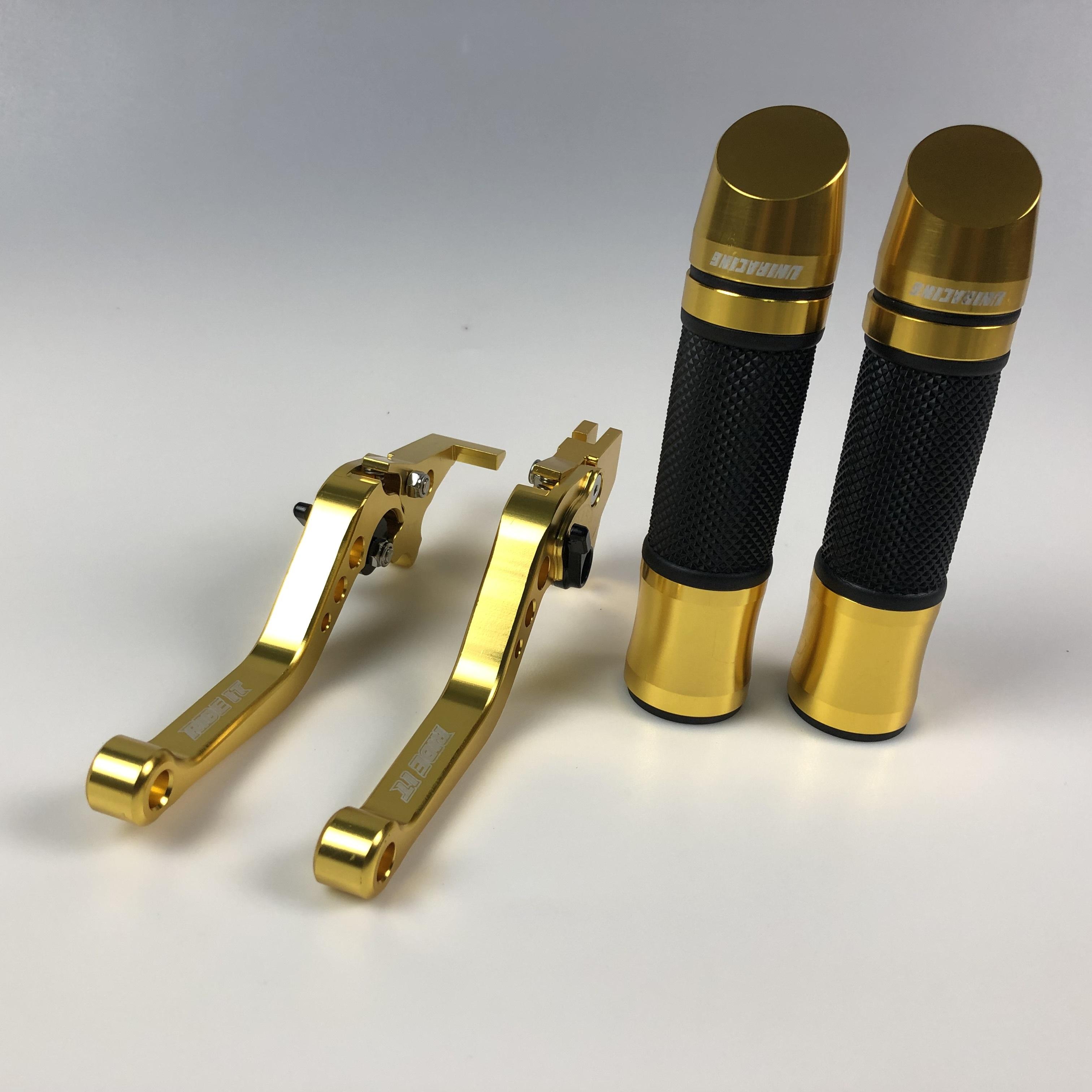 COMBO2 Bao tay gù xéo + tay thắng 6 số tăng chỉnh dùng cho các dòng xe Air Blade / Vision/ Click/ Vario/ Lead/ SCR( màu vàng) Hoành Sơn