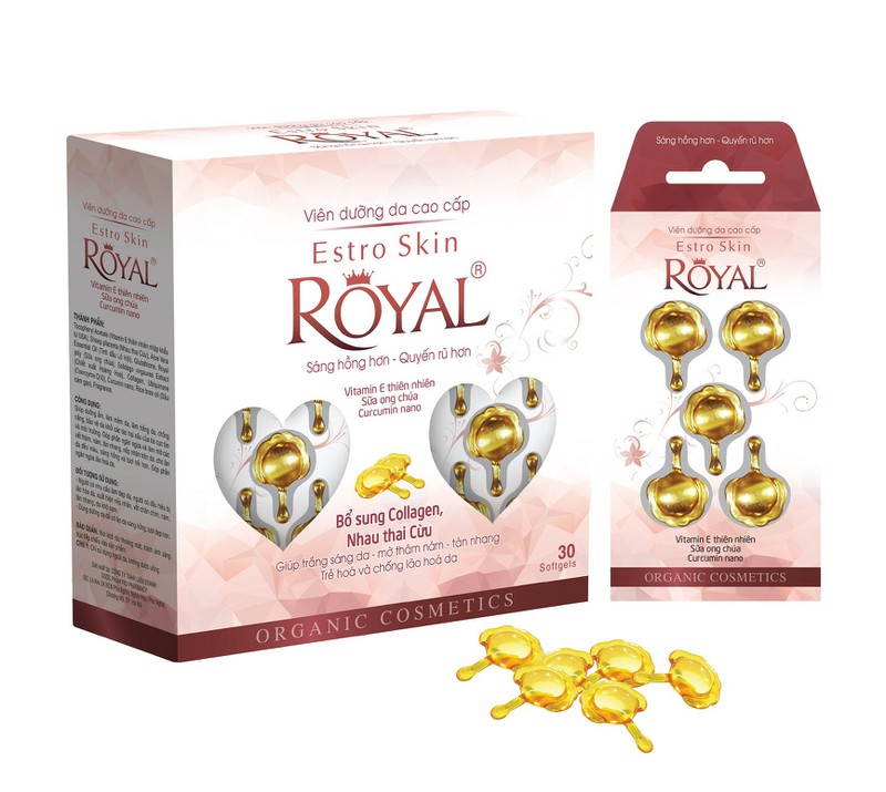 Viên dưỡng da cao cấp estro skin royal