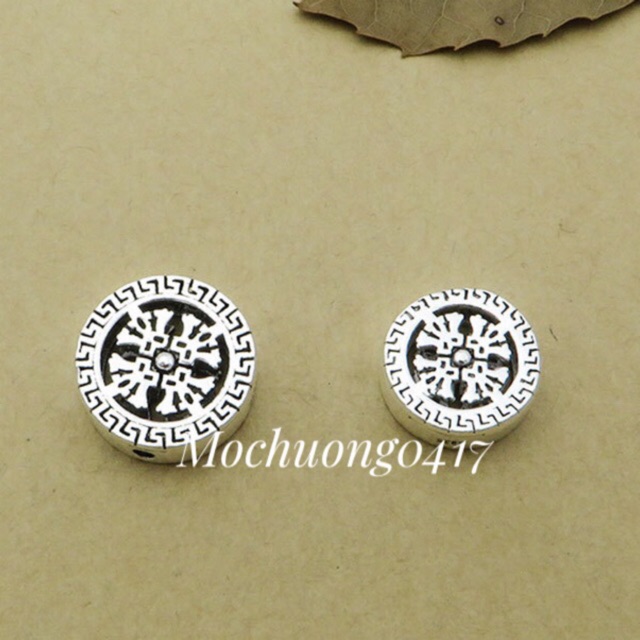 Charm bạc thái bánh xe pháp luân - MH906