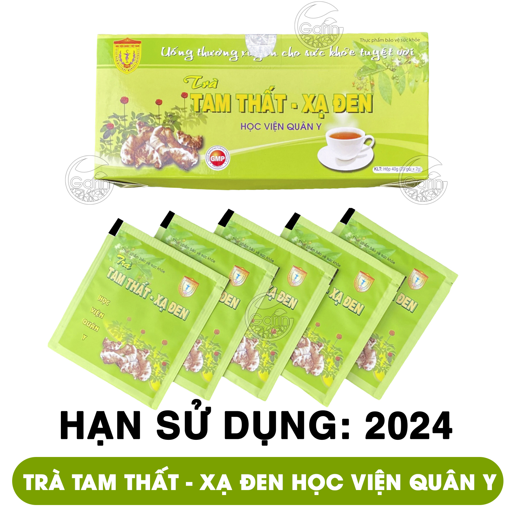 Trà tam thất xạ đen Học Viện Quân Y 40g tăng sức đề kháng hạn chế quá trình oxi hóa thanh lọc cơ thể Học Viện Quân Y Việt Nam