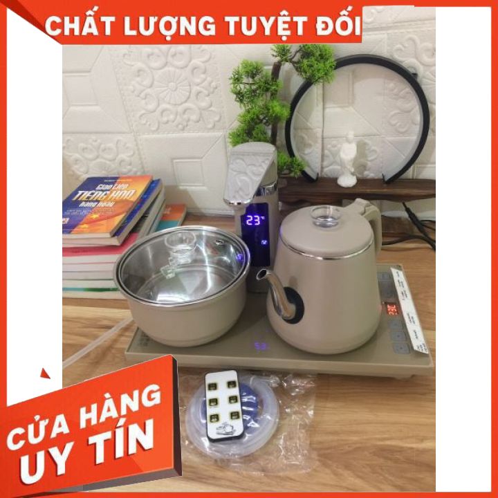 Bộ đun nước điện tự động pha trà tại bàn ấm siêu tốc điều khiển từ xa