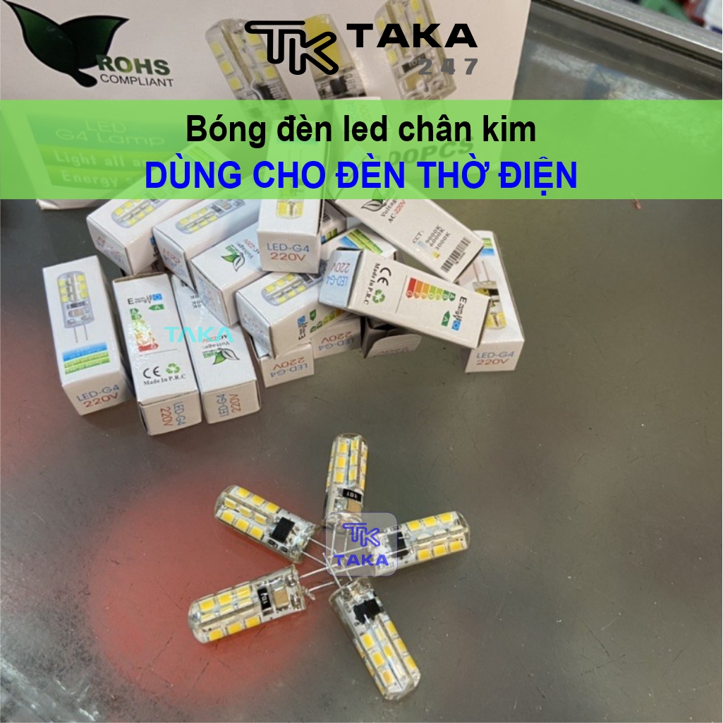 Bóng đèn led chân kim tiết kiệm điện dùng cho đèn thờ