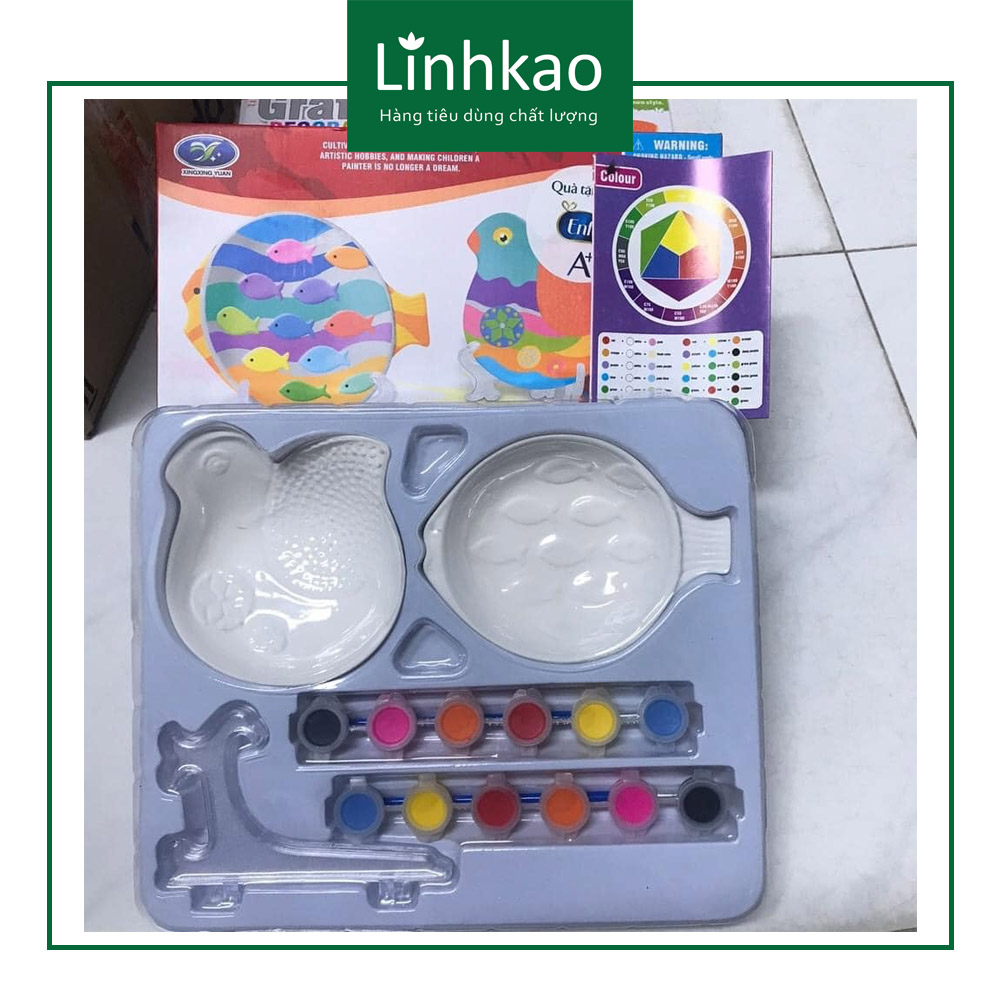 Đồ chơi tô tranh sứ - hàng quà tặng enfaa+