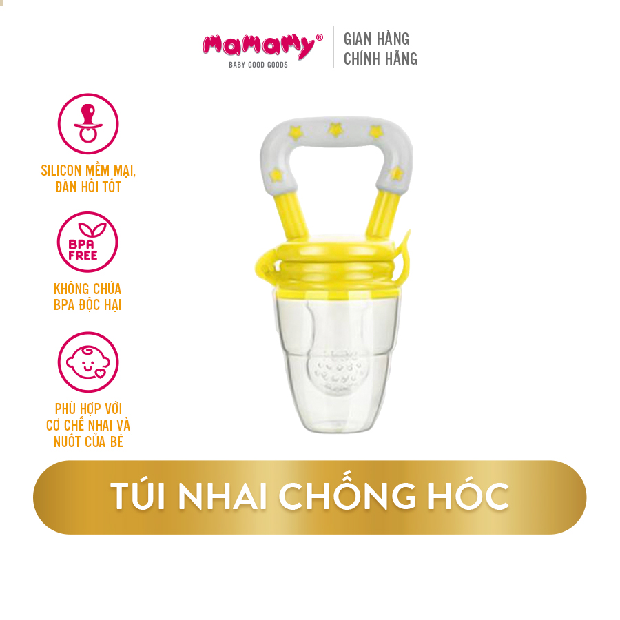 Túi nhai chống hóc tập ăn dặm cho bé Mamamy
