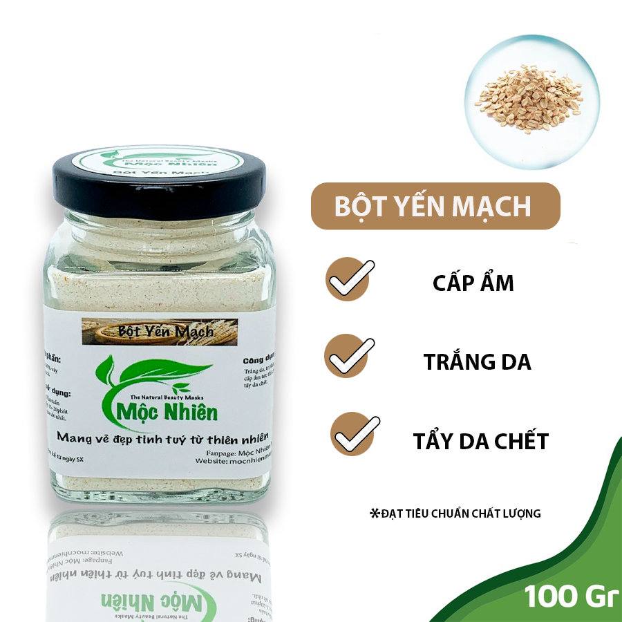 Bột yến mạch 100% nguyên chất 100gr