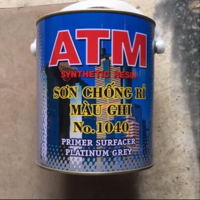 Sơn chống rỉ màu ghi ATM 3 lít