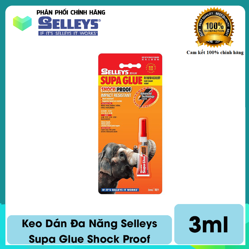 Keo Dán Đa Năng Selleys Supa Glue Shock Proof