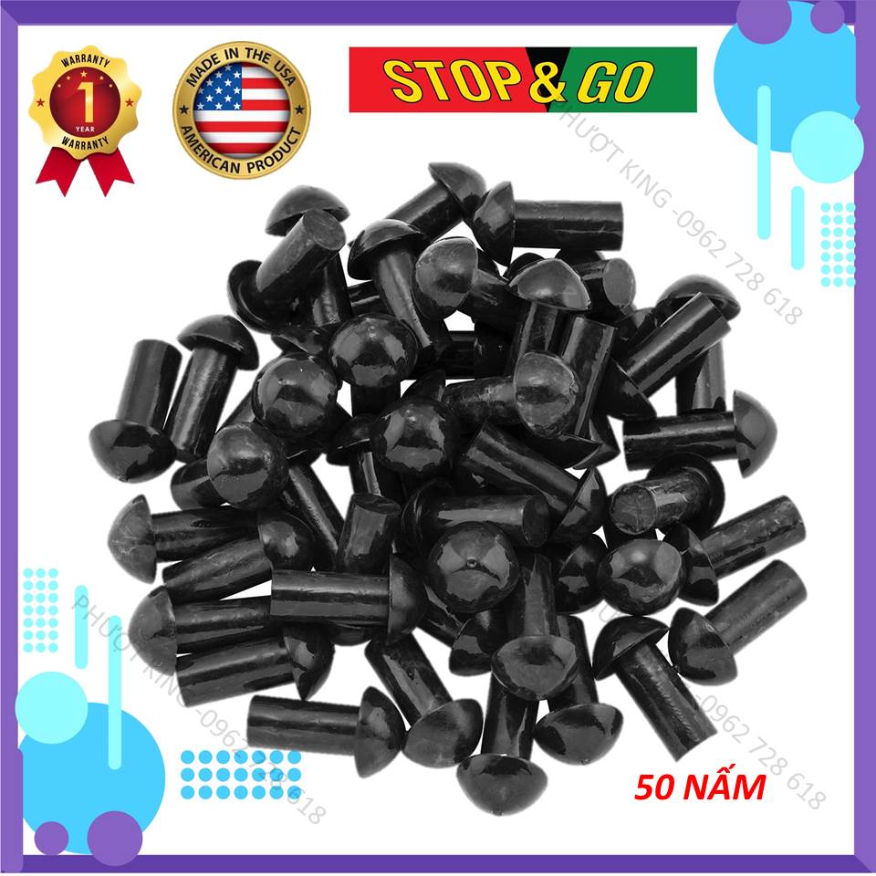 Bộ nấm cao su vá xe không ruột Stop & Go 50 cái