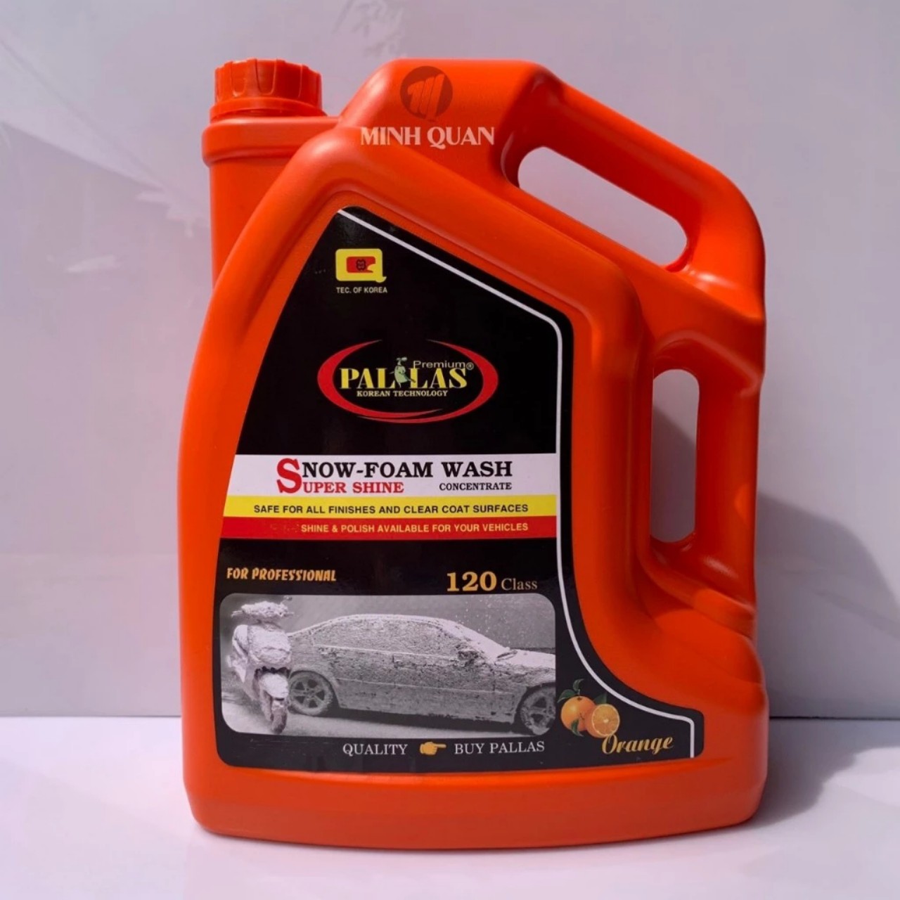 Nước Rửa Xe Bọt Tuyết PALLAS Siêu Bóng 120 - 6 Lít, Hương Cam, Dung Dịch Rửa Xe Ô Tô, Xe Máy Siêu Sạch
