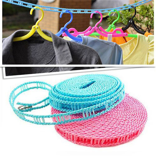 Set 3 Dây Phơi Quần Áo Thông Minh Chống Trôi Trượt Dài 5M