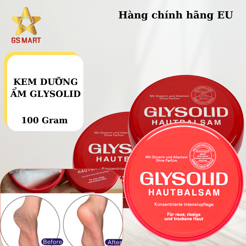 Kem dưỡng chuyên sâu nứt gót chân, nẻ glysolid hiệu quả nhanh chóng hàng nội địa đức 100ml